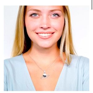 Authentic Moon Rock Galaxy Series Necklace (From Lunar Meteorite NWA 11788)